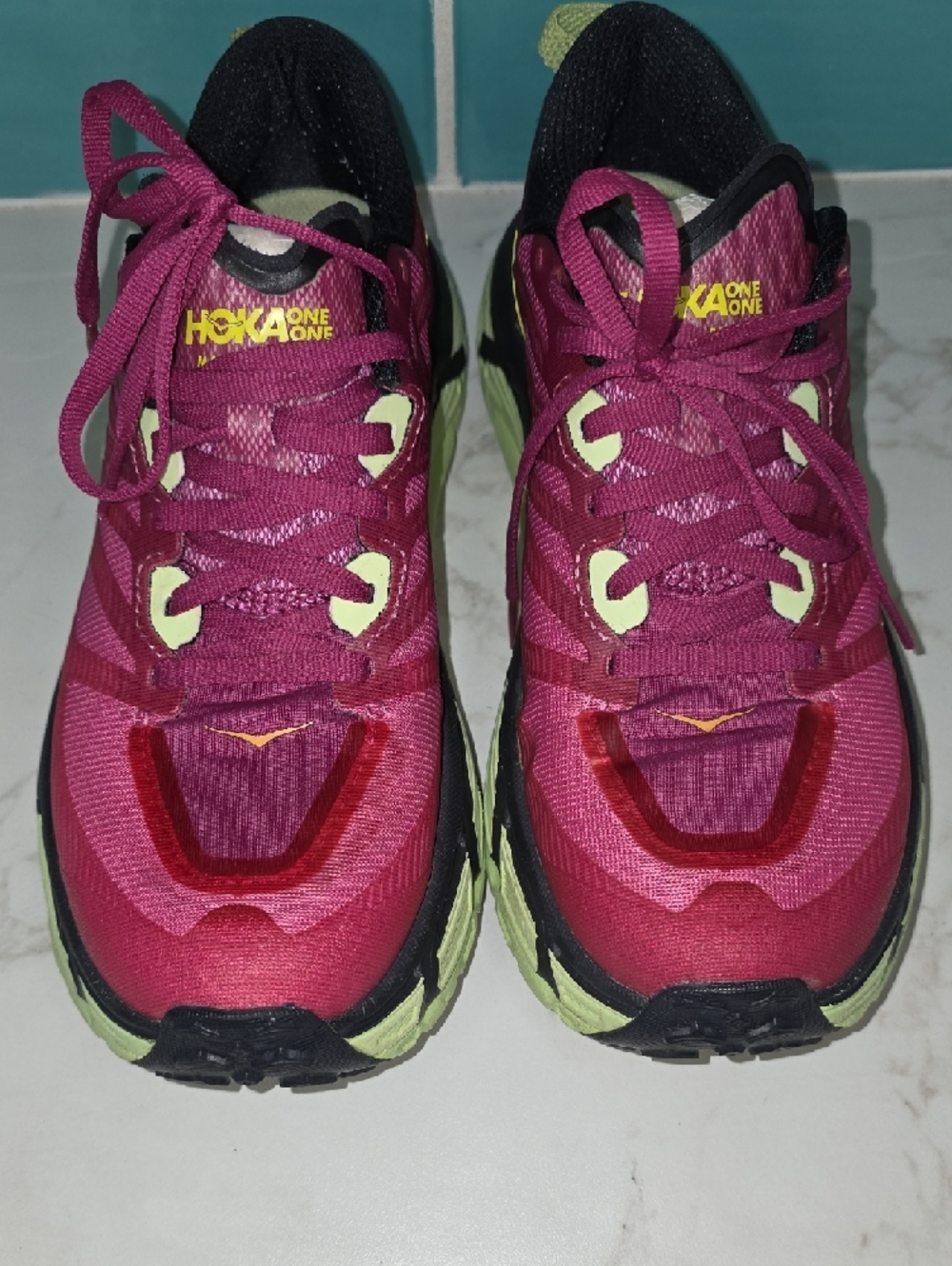 Hoka Women's FESTIVAL FUCHSIA Trail Running Shoes Size 8 - Picture 3 of 11